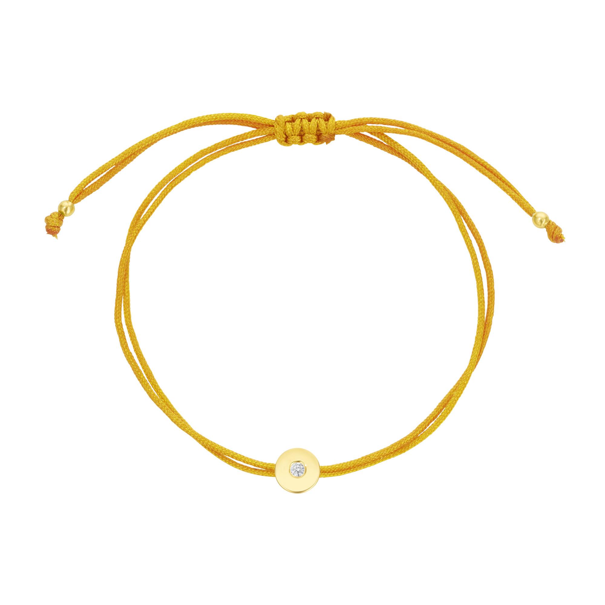Steinkult Armband mit Diamant in silbervergoldeter Fassung