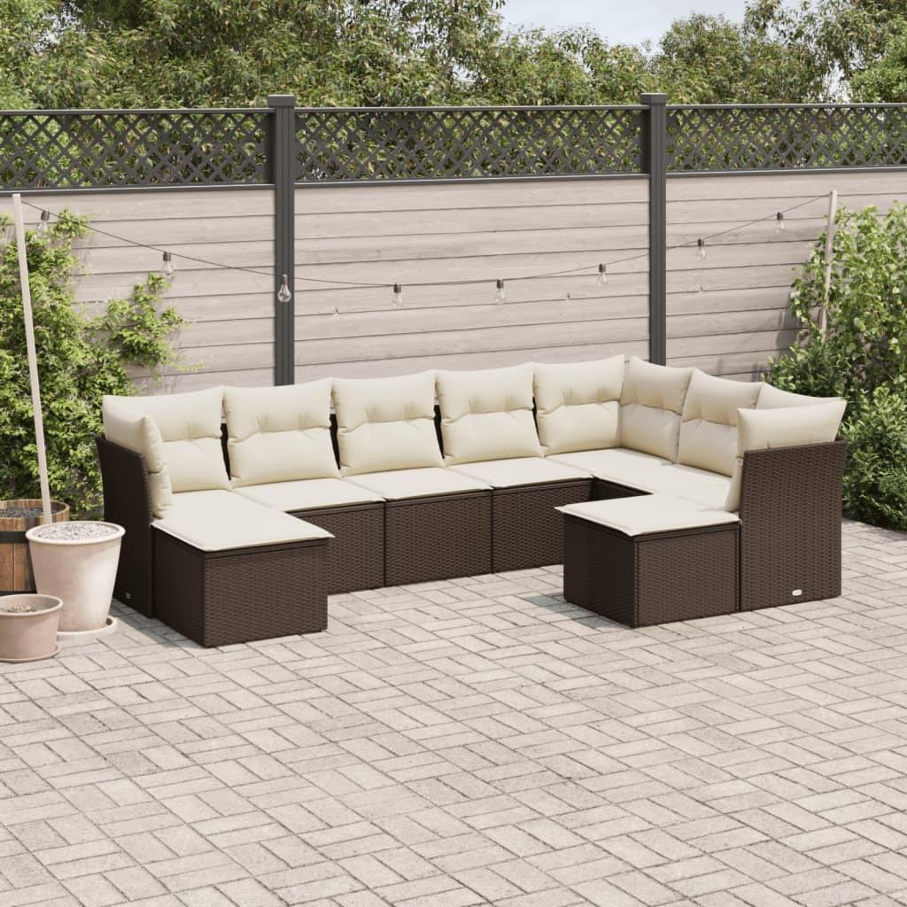 VidaXL Garten sofagarnitur poly-rattan