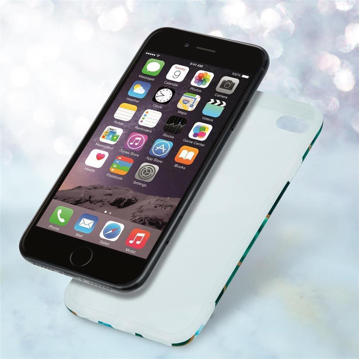 Cadorabo Hülle für Apple iPhone 6 PLUS 6S PLUS aus TPU Silikon mit Muster Mosaik