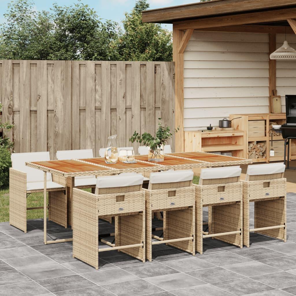 VidaXL Garten essgruppe poly-rattan
