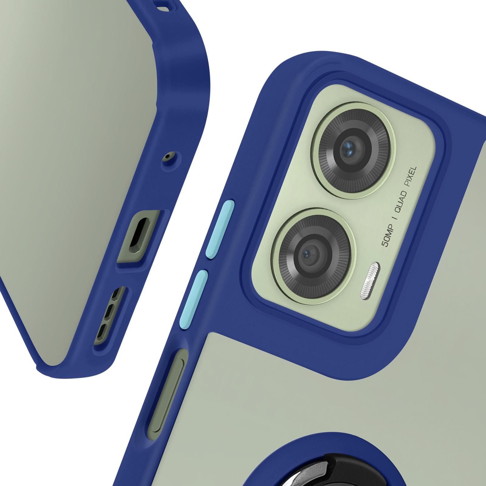 Avizar Ring-Hülle Motorola Moto G24 Dunkelblau