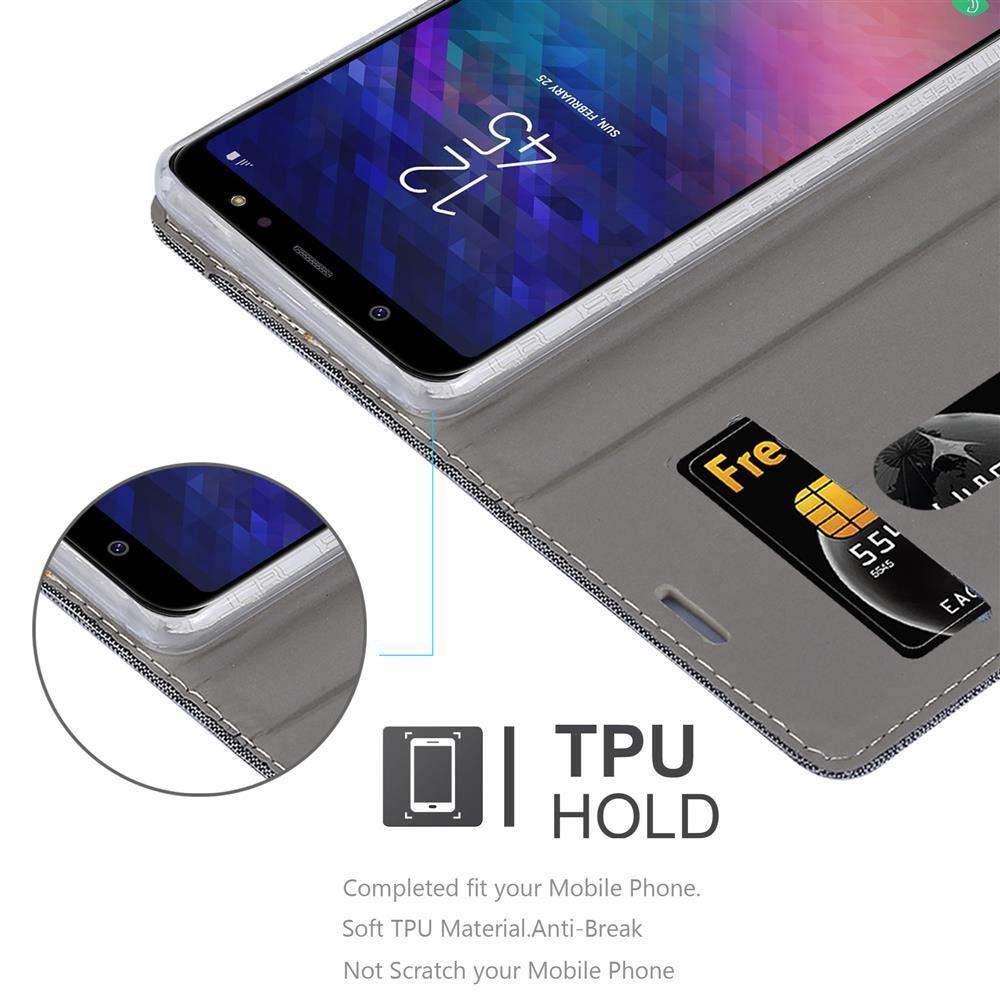 Cadorabo Hülle für Samsung Galaxy A6 2018 Magnetverschluss, Kartenfach