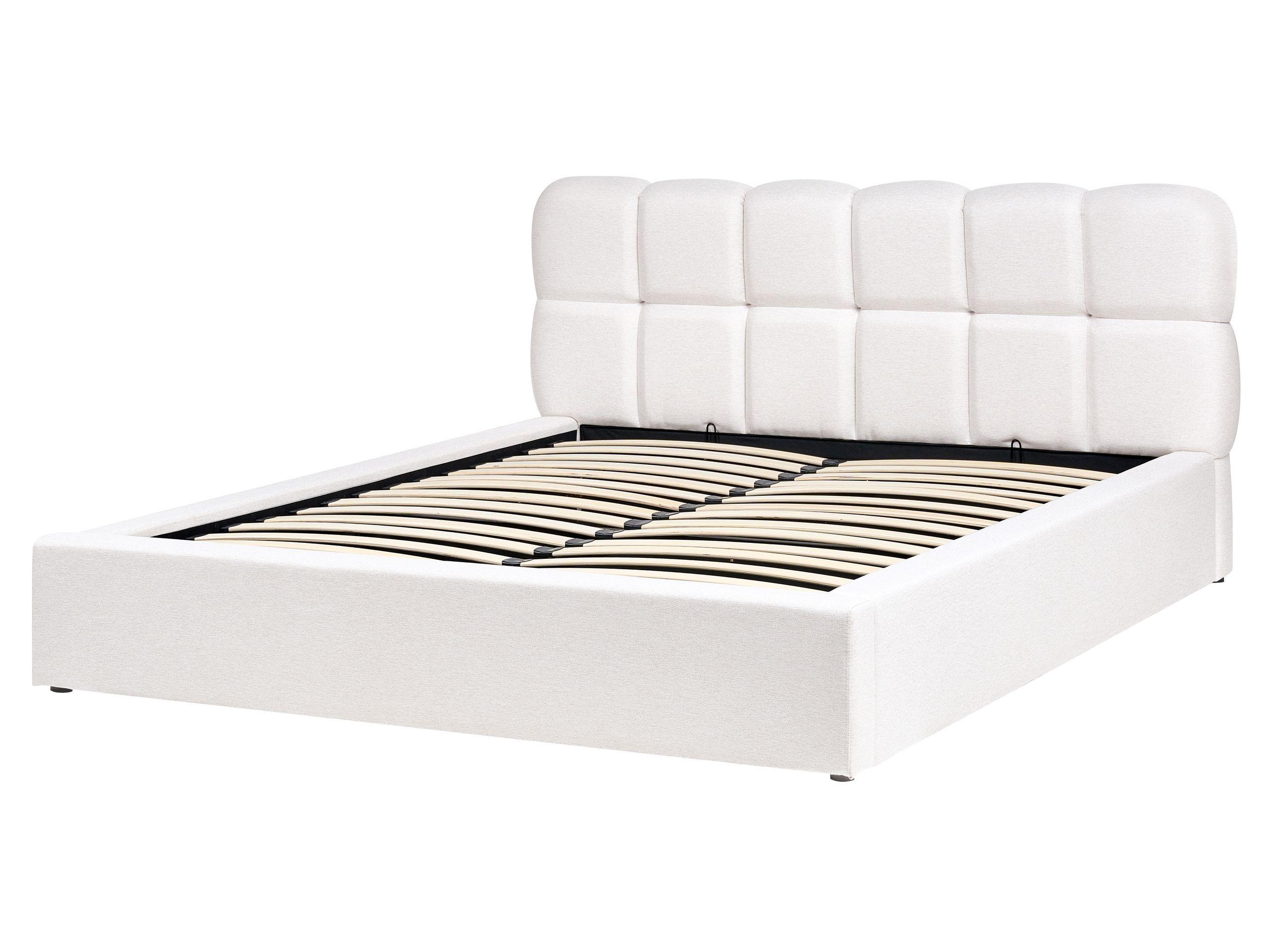 Beliani Bett mit Stauraum aus Polyester Modern BASTON