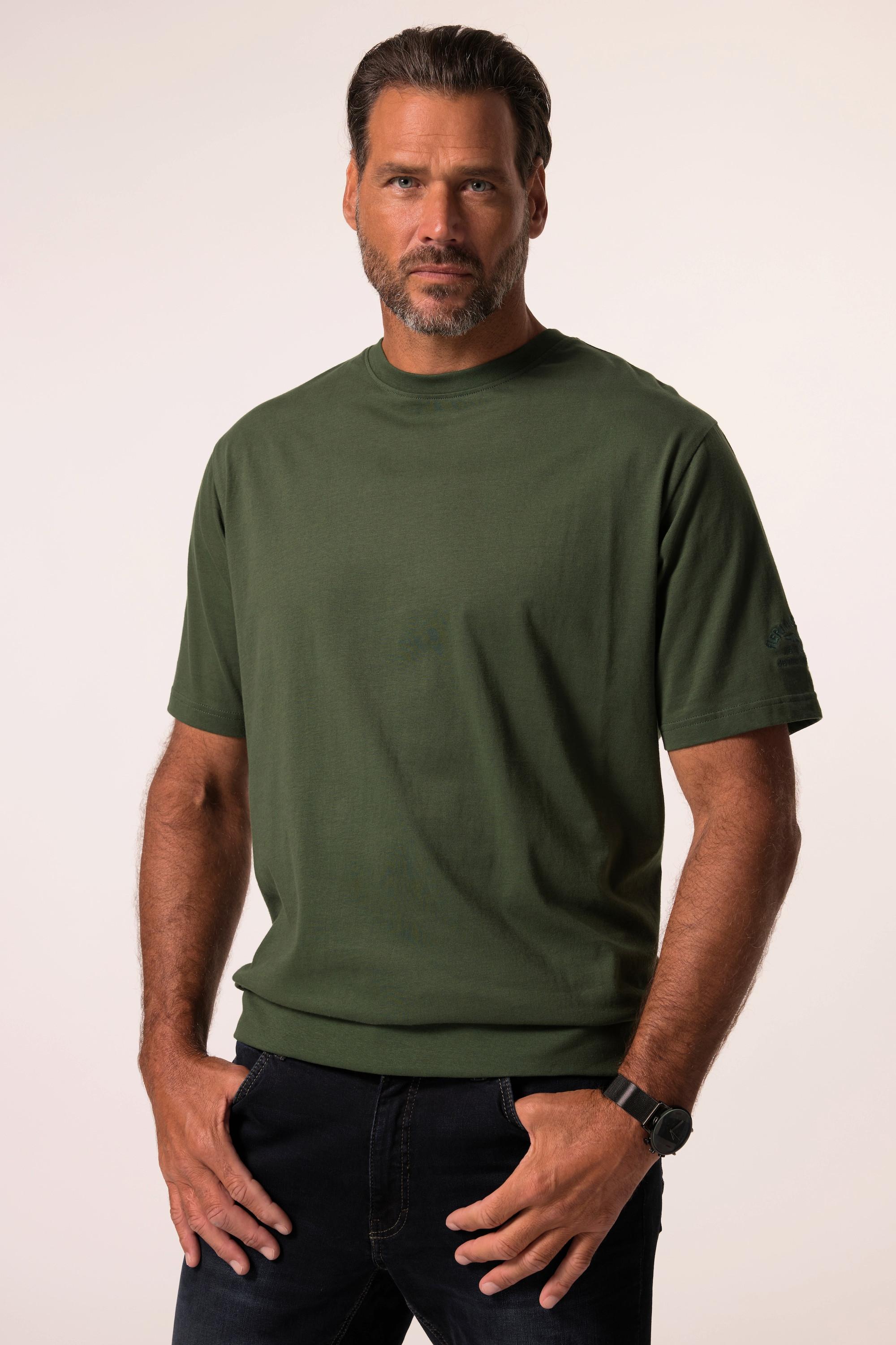 JP1880 Bauchfit Halbarm T-Shirt mit Ärmel-Stick