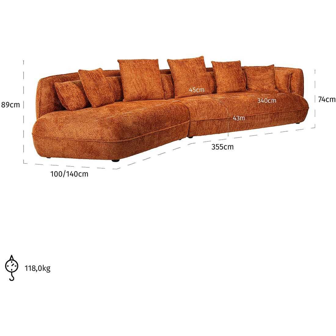 mutoni Sofa Rodina lovely pumpkin