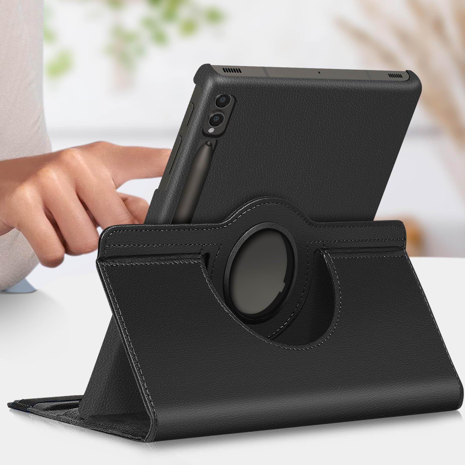 Avizar 360 Hülle Samsung Tab S9 Plus Schwarz