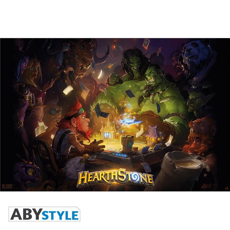 Abystyle Poster - Gerollt und mit Folie versehen - Hearthstone - Key Art