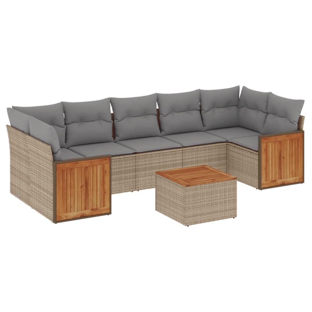 VidaXL Garten sofagarnitur poly-rattan