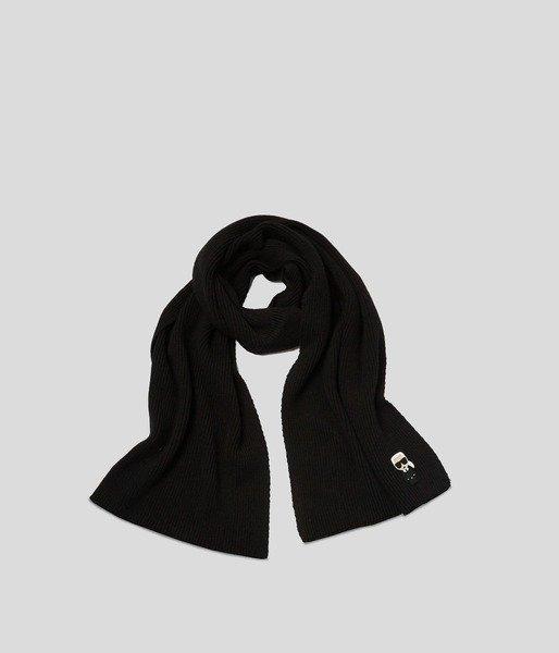 KARL LAGERFELD K/IKONIK PATCH KNIT SCARF-0