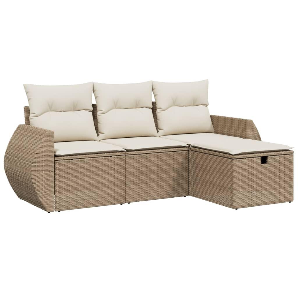 VidaXL Garten sofagarnitur poly-rattan