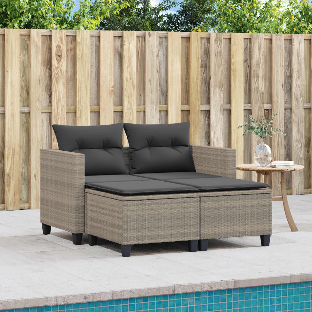 VidaXL Gartensofa poly-rattan