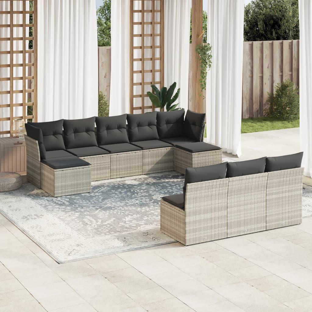 VidaXL Garten sofagarnitur poly-rattan