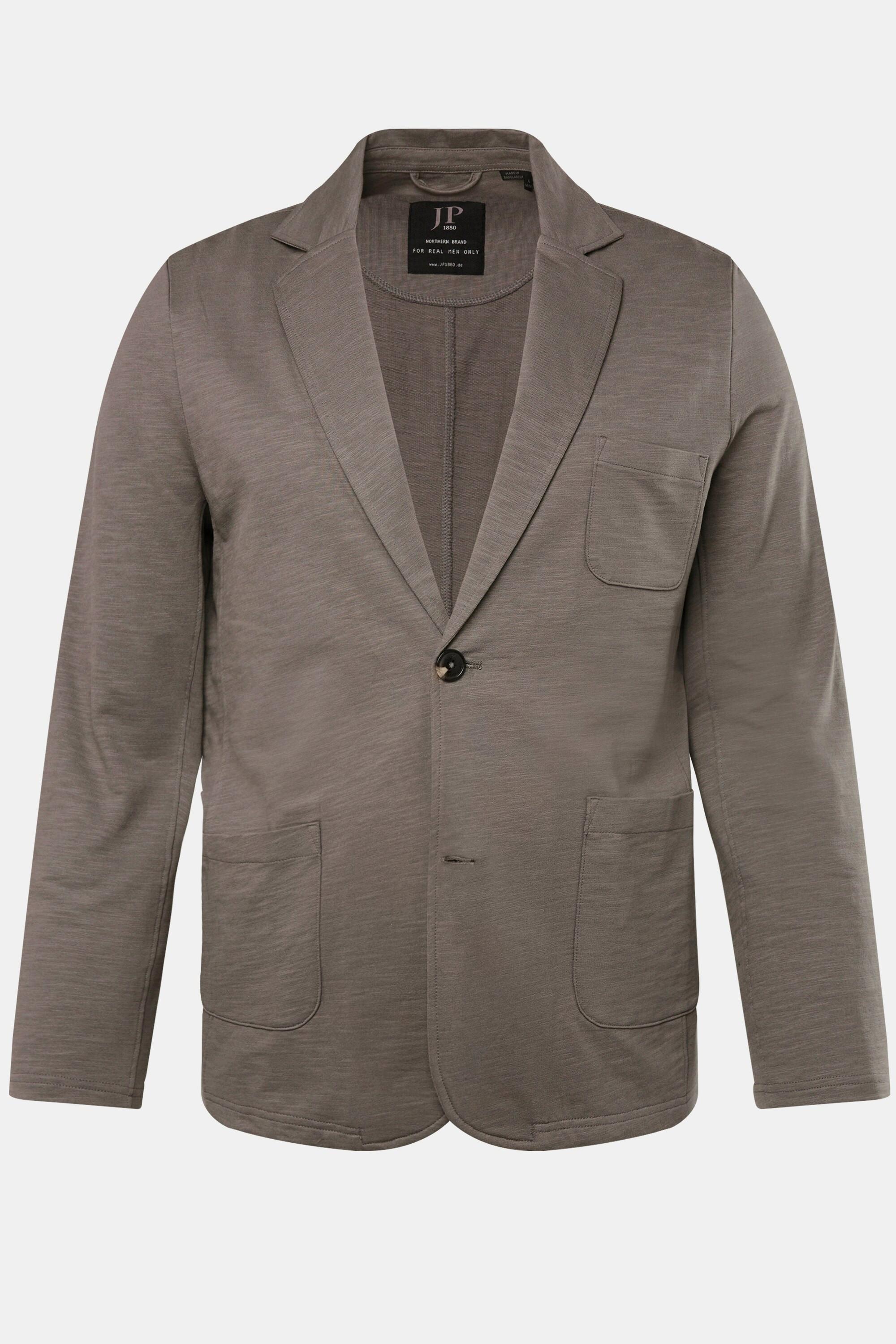 JP1880 Sweat Sakko Flamm mit Revers und aufgesetzten Taschen