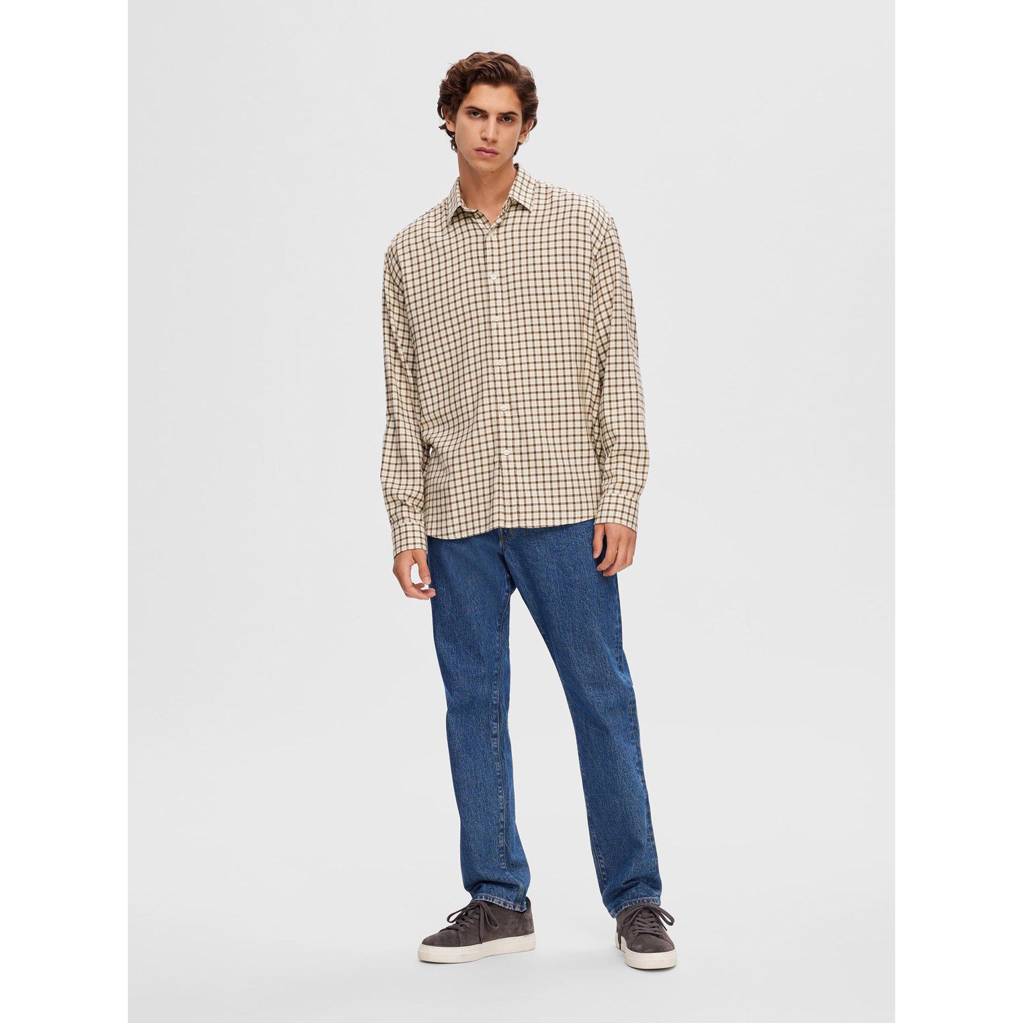 SELECTED SLHRegowen Mini Check Langarm Hemd