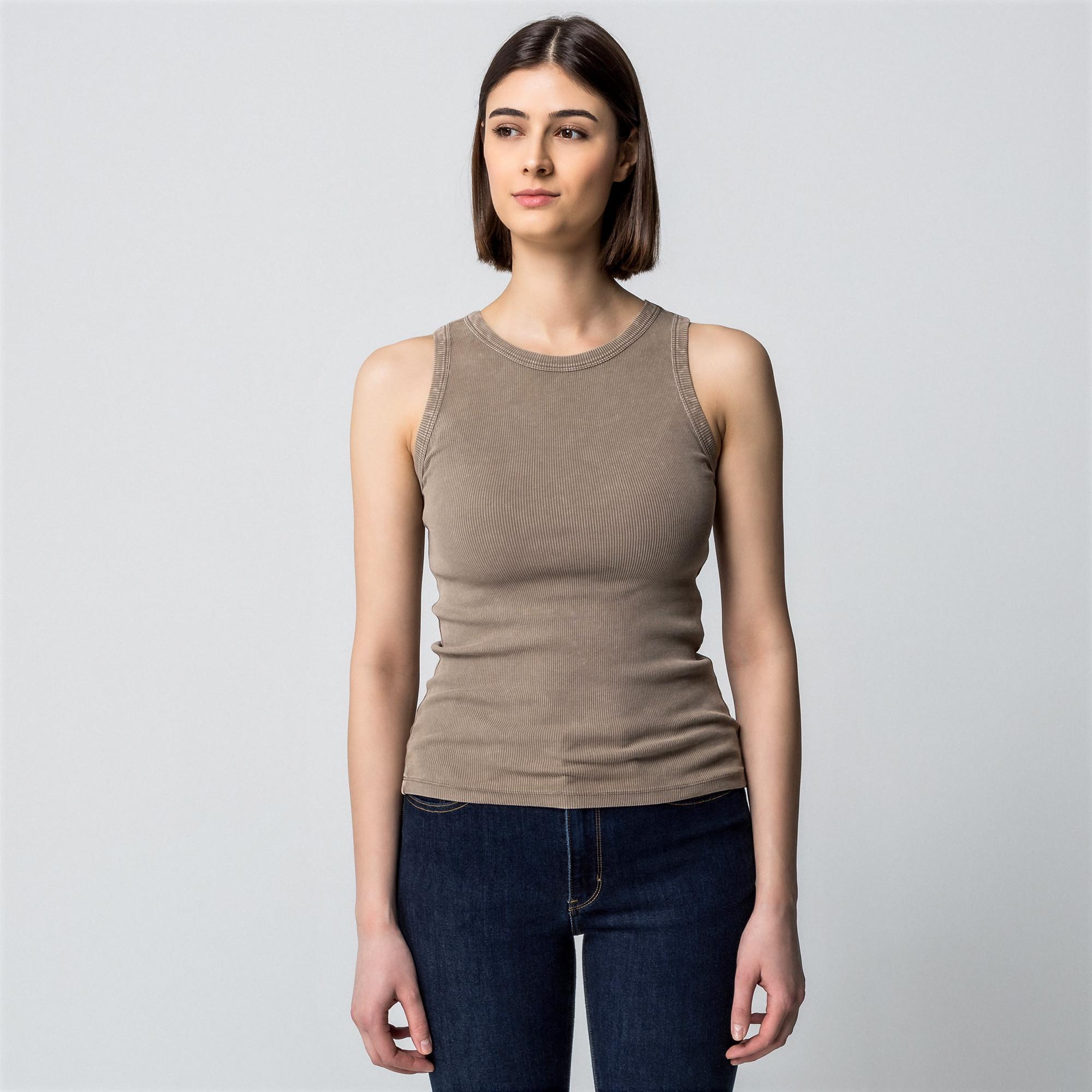 Manor Woman Ärmelloses Rippstrick Top
