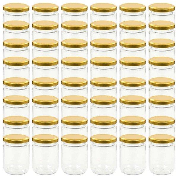 VidaXL Marmeladengläser mit deckel 48 stk. glas