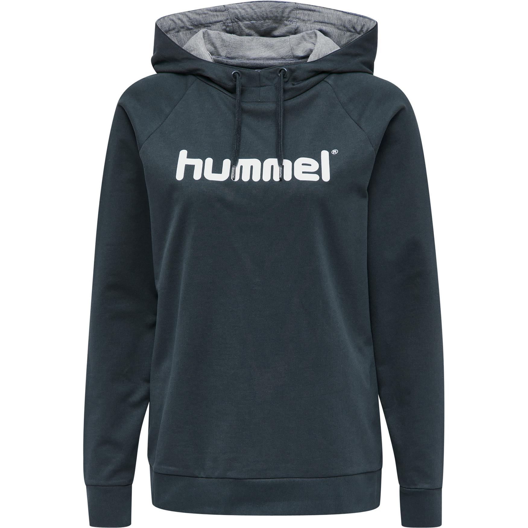 Hummel damen-kapuzenpulli go logo