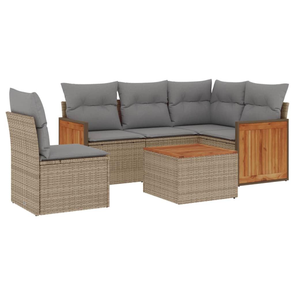 VidaXL Garten sofagarnitur poly-rattan