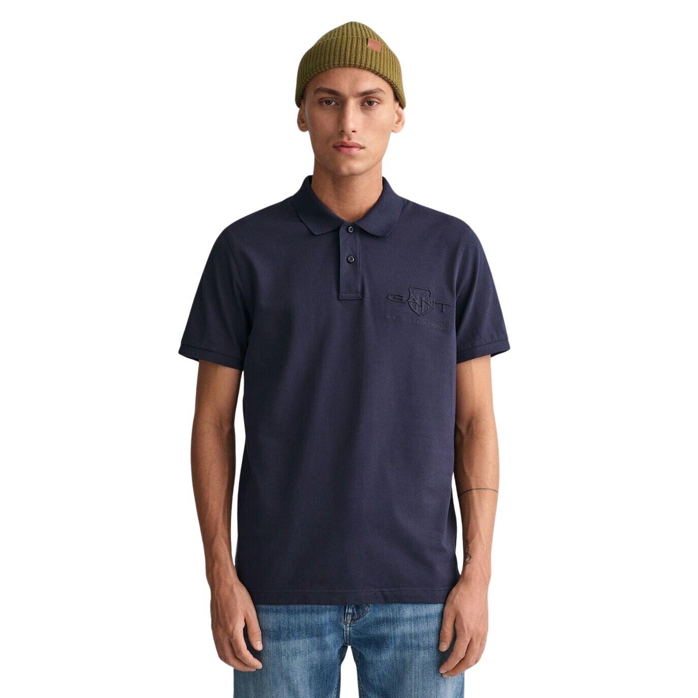 GANT Regular Tonal Hield Polo Shirt