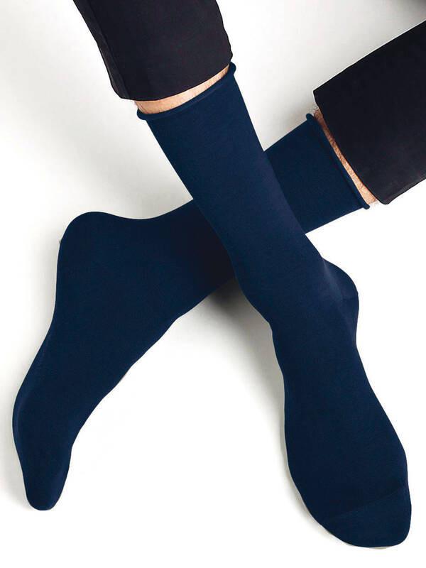 BLEU FORET Ägyptische-Baumwolle Rollrand