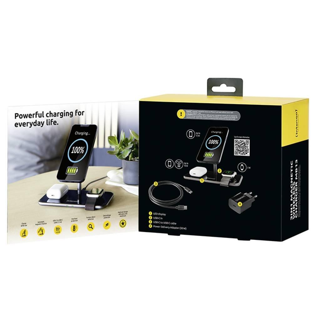 Intenso Wireless Charging Stand MB13 black 3in1