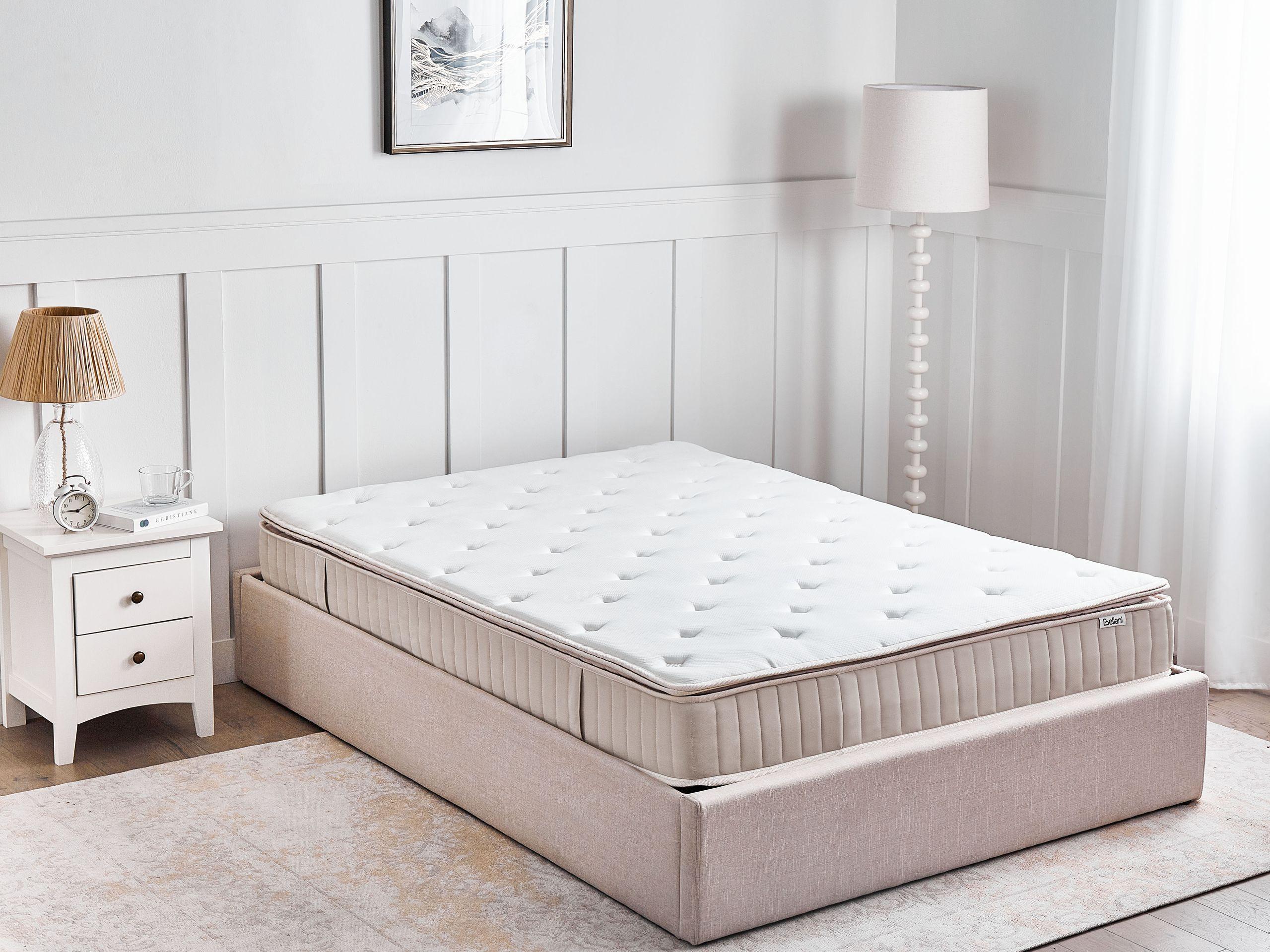 Beliani Latex-Taschenfederkernmatratze aus Taschenfedern DAYDREAM