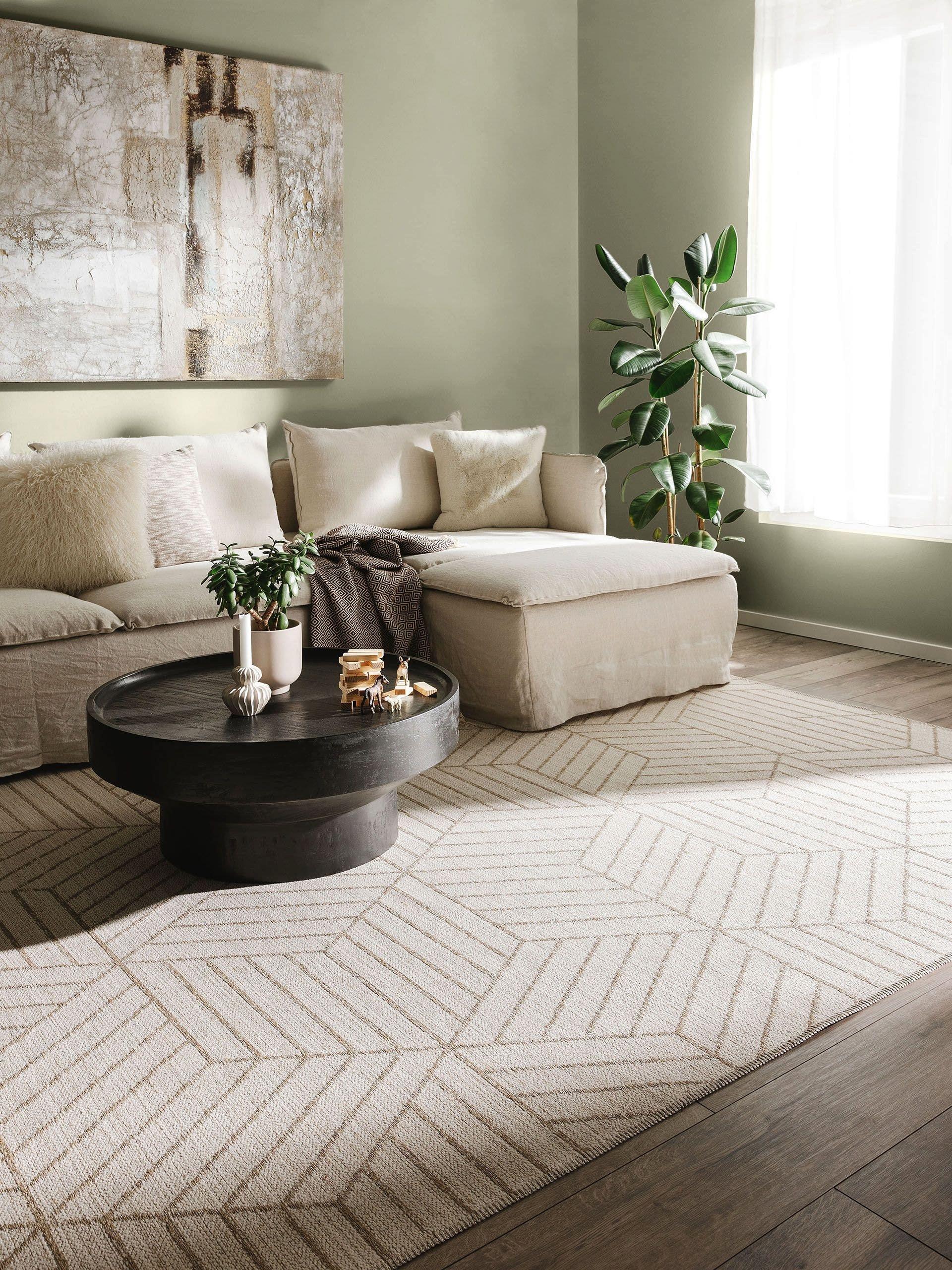 Benuta Flachgewebeteppich Elena CreamBeige