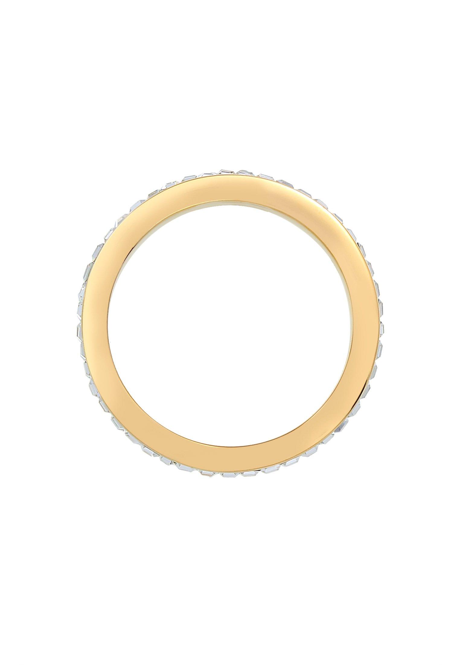 Elli Ring Elli Premium Ring Bandring Geo Shape Kristalle 925 Silber
