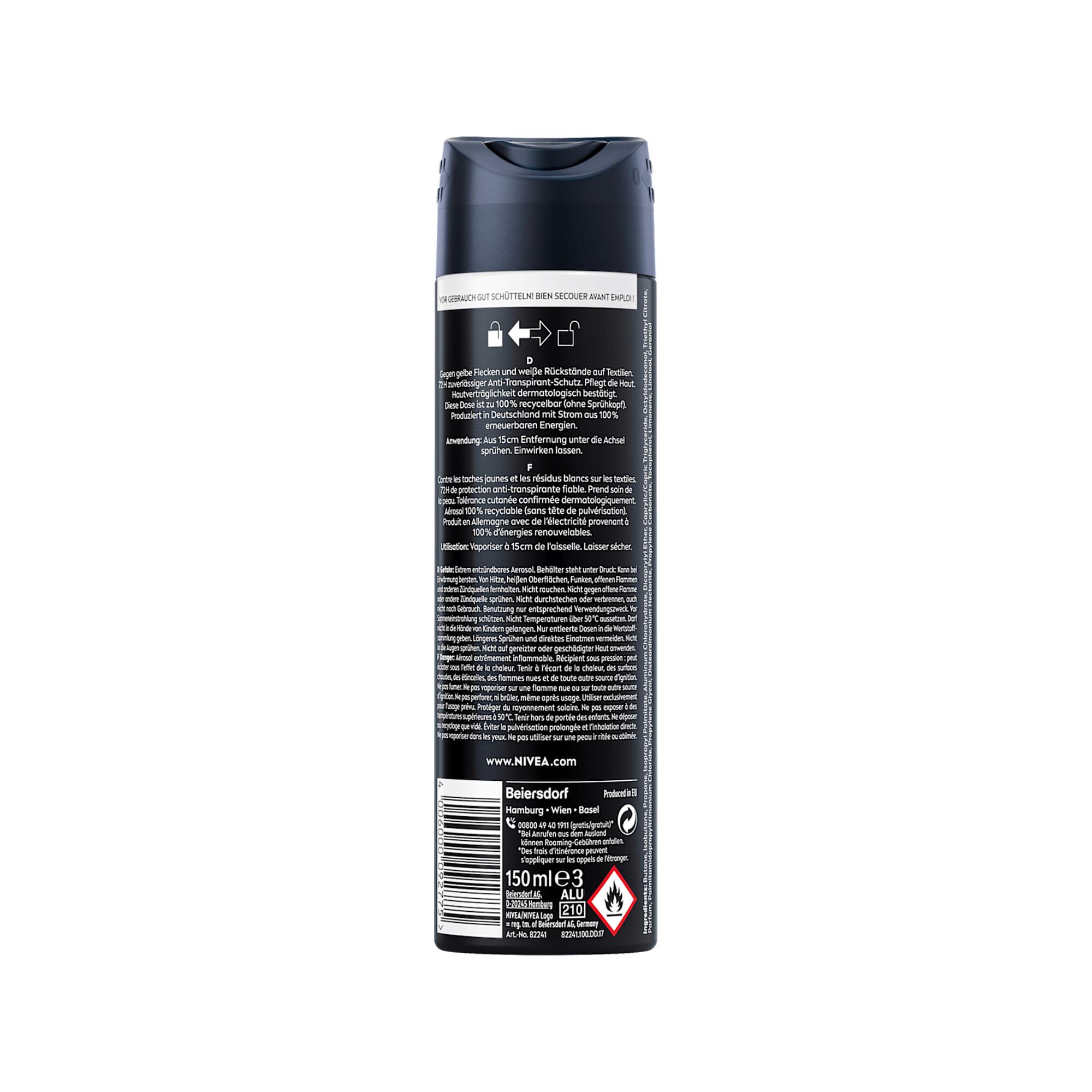 NIVEA Deo Invisible Black & White Power Spray