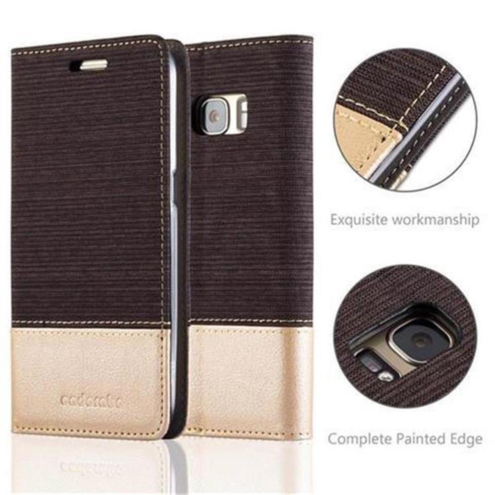 Cadorabo Hülle für Samsung Galaxy S7 Magnetverschluss, Kartenfach