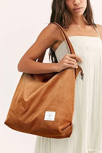 Only-bags.store cord Tasche Umhängetasche mit Reißverschluss, Groß Shopper Tasche Tote Bag Handtasche