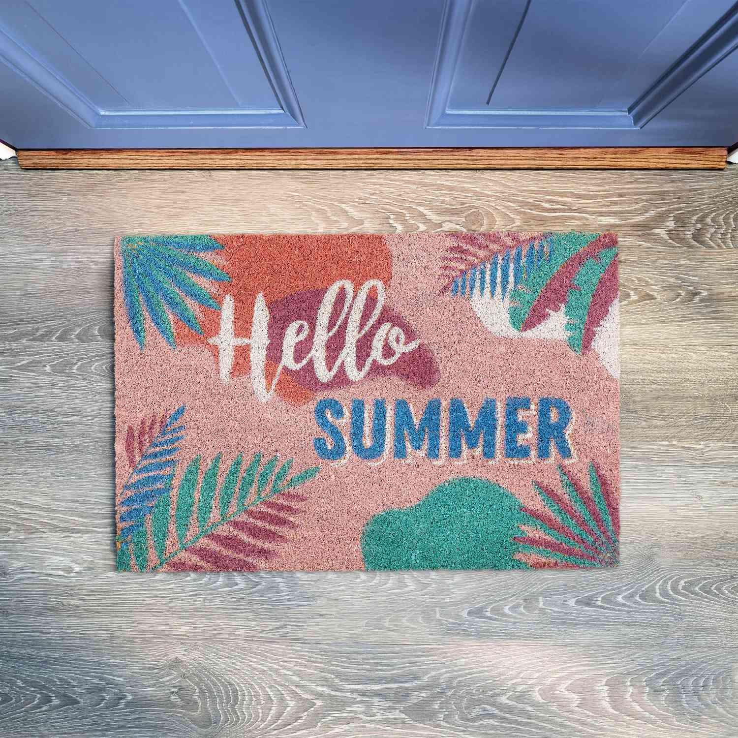 B2X Fußmatte Kokosfaser „Hallo Sommer“