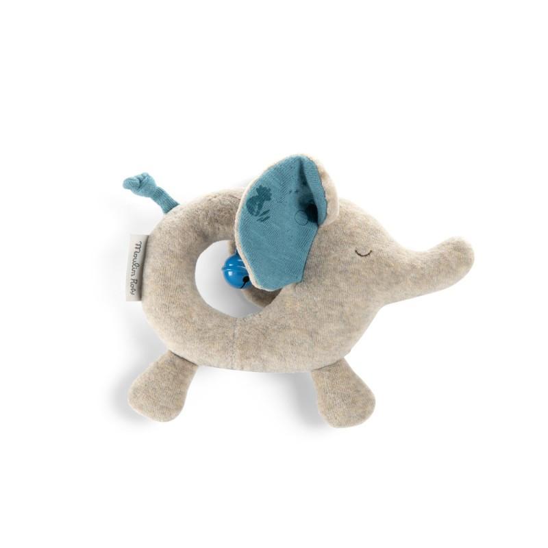 Moulin Roty Ring-Rassel Elefant Sous mon Baobab