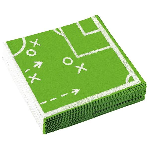 Sombo 20 Papierservietten Fussball 33x33 cm
