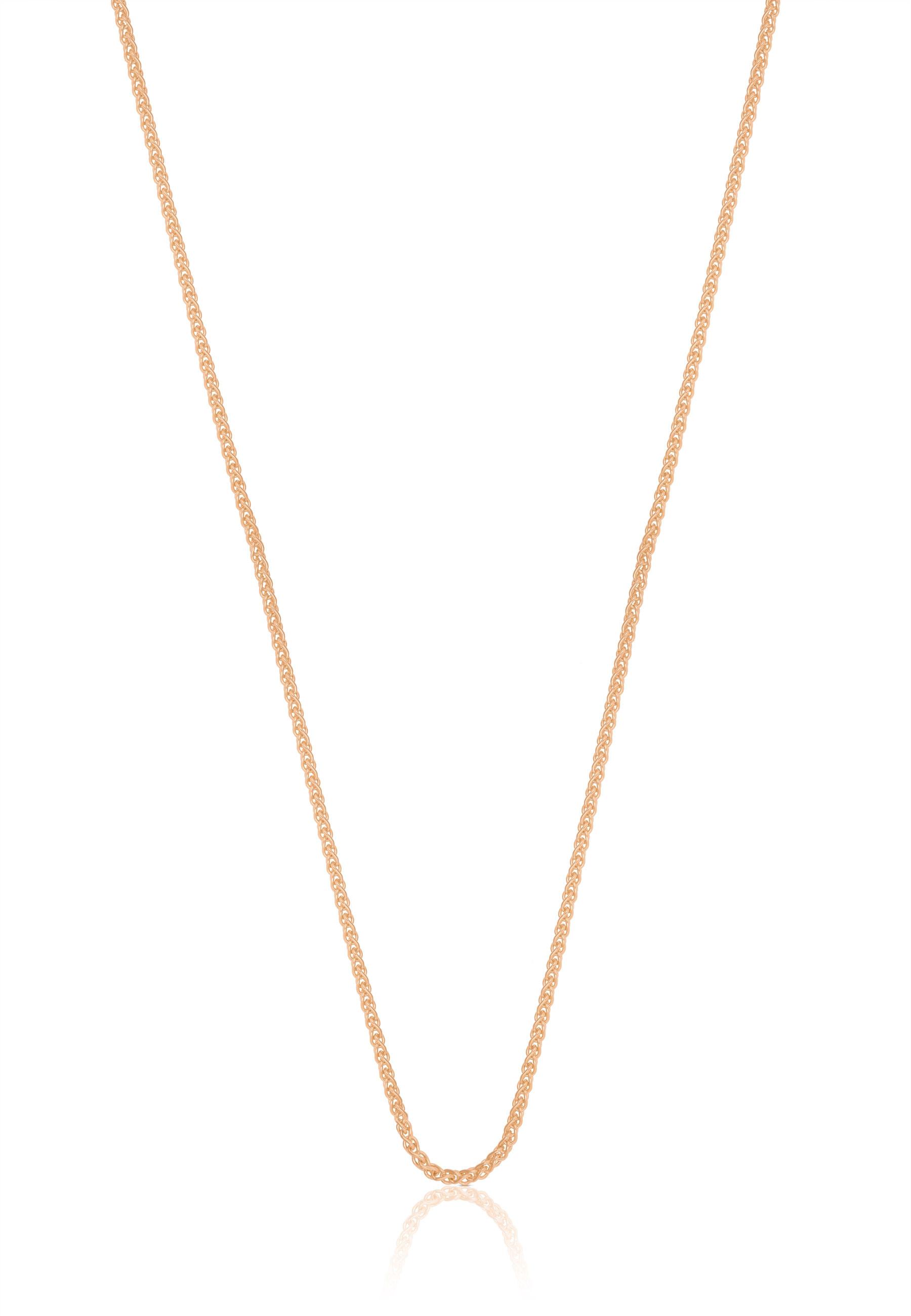 MUAU Schmuck Collier Zopf Rotgold 750, 1.2mm, 42cm