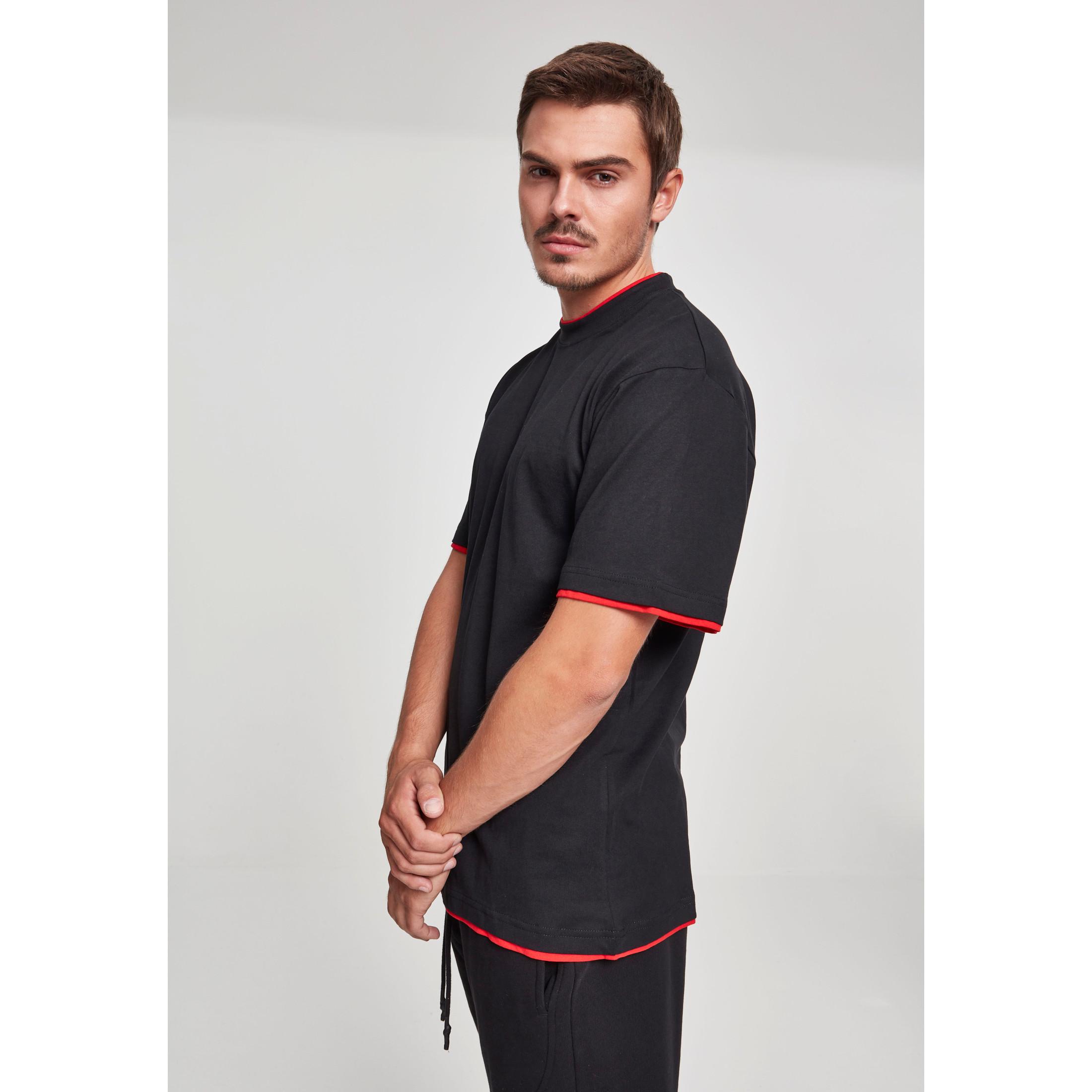 URBAN CLASSICS T-Shirt mit Kontrastbesatz