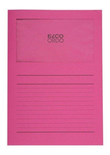 elco ELCO Sichthülle Ordo 120g A4 29489.52 fuchsia, Fenster 100 Stück