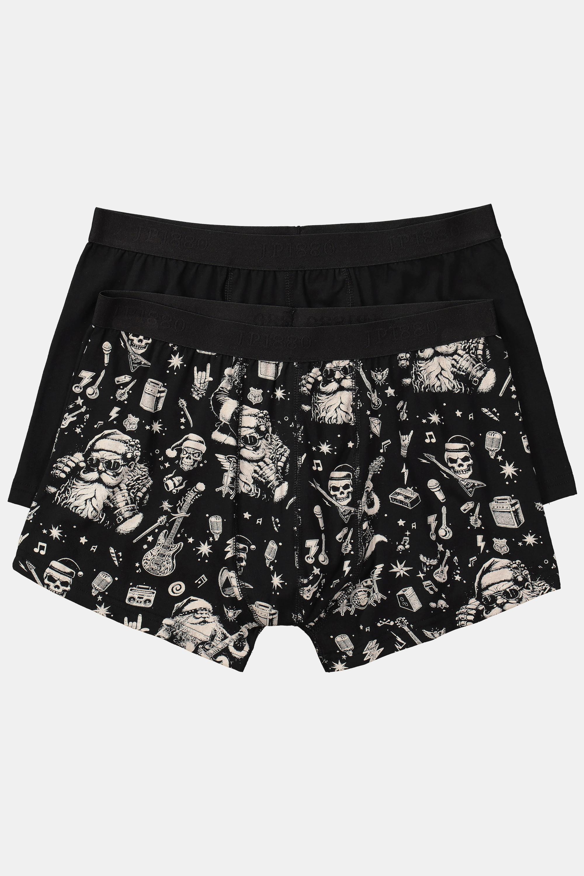 JP1880 Hip-Pants FLEXNAMIC®, 2er-Pack, X-MAS-Print, Unterhose, bis 7 XL