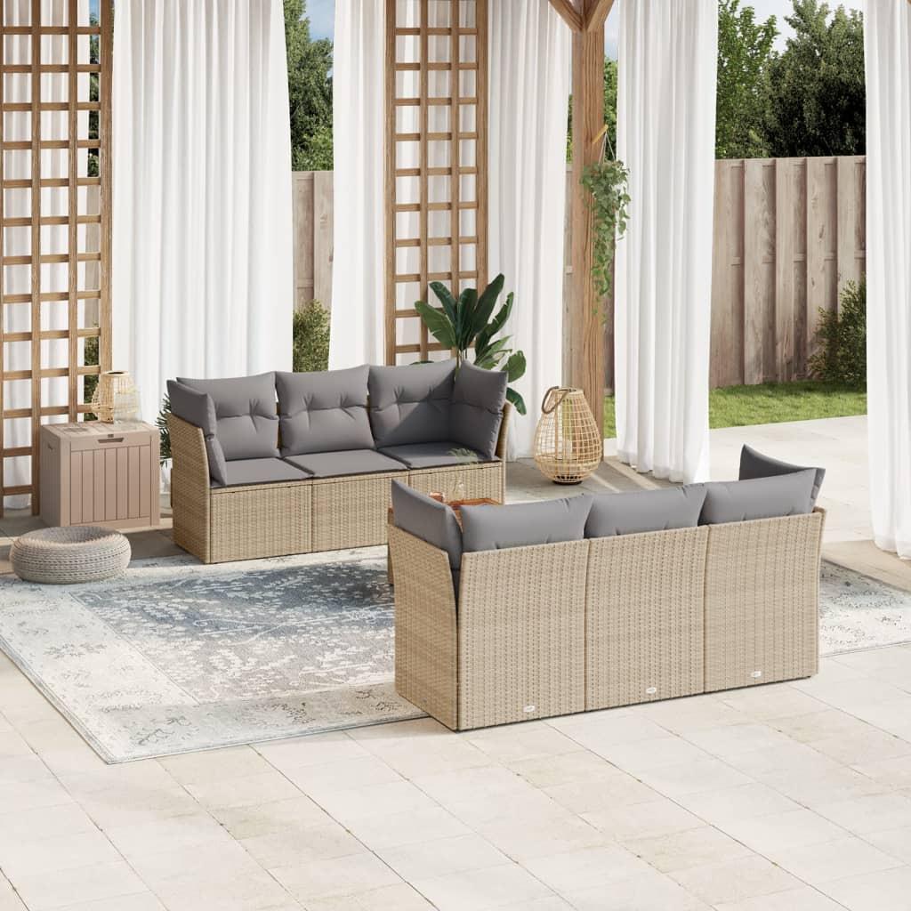 VidaXL Garten sofagarnitur poly-rattan