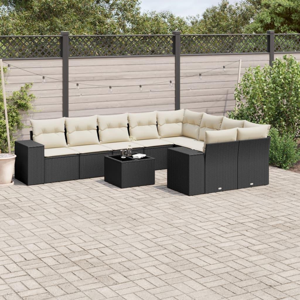 VidaXL Garten sofagarnitur poly-rattan