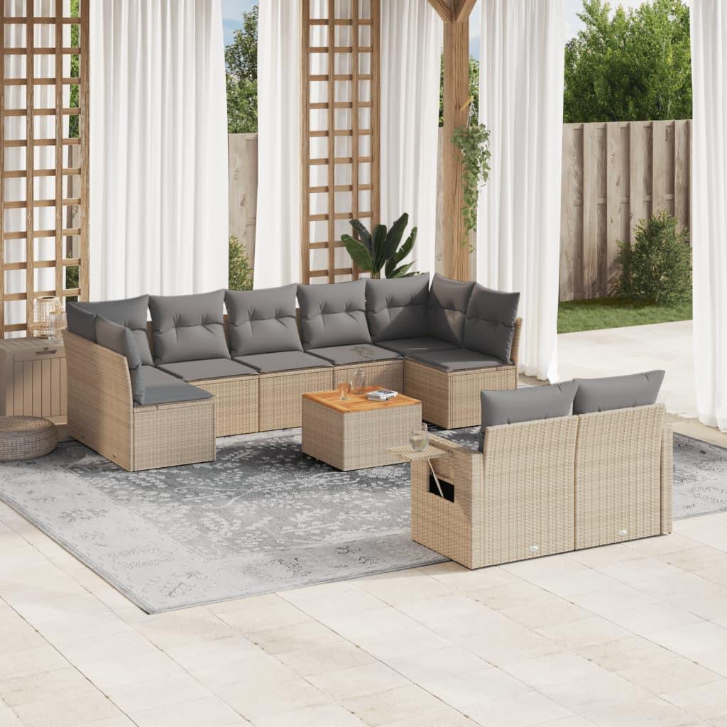 VidaXL Garten sofagarnitur poly-rattan