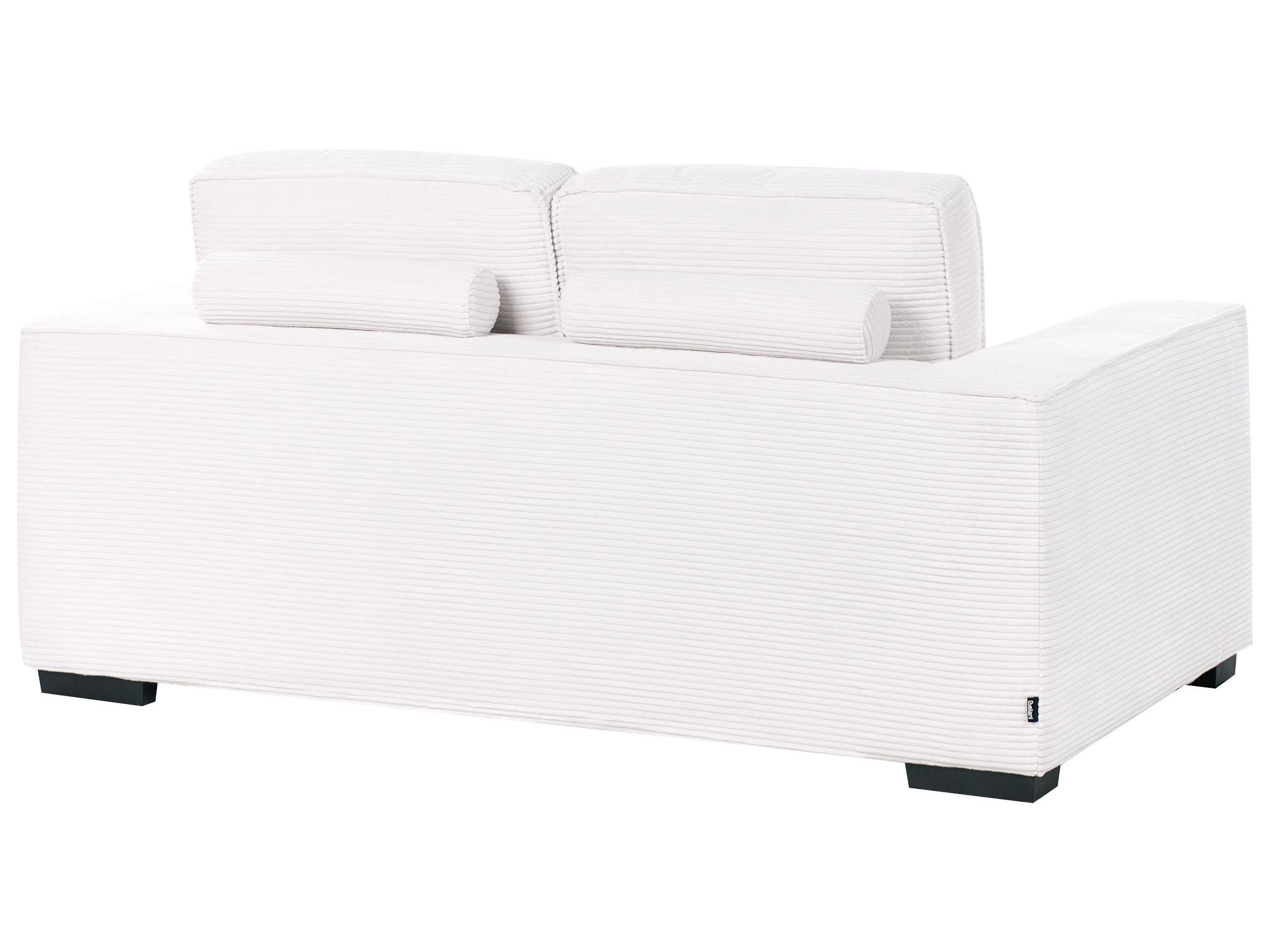 Beliani 2 Sitzer Sofa aus Cord Landhausstil VIKRAN