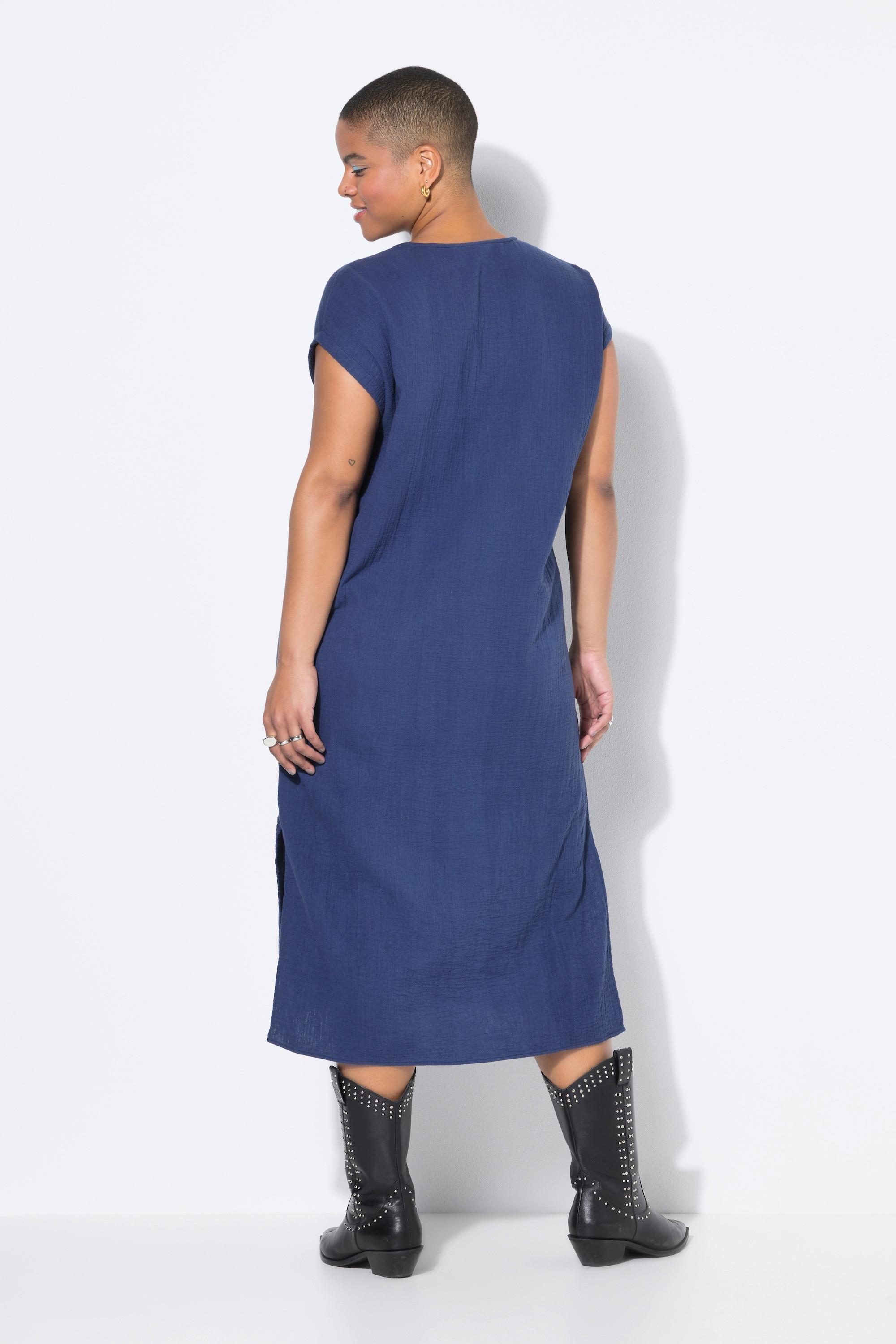 Studio Untold Midikleid Oversize Shape Musselin