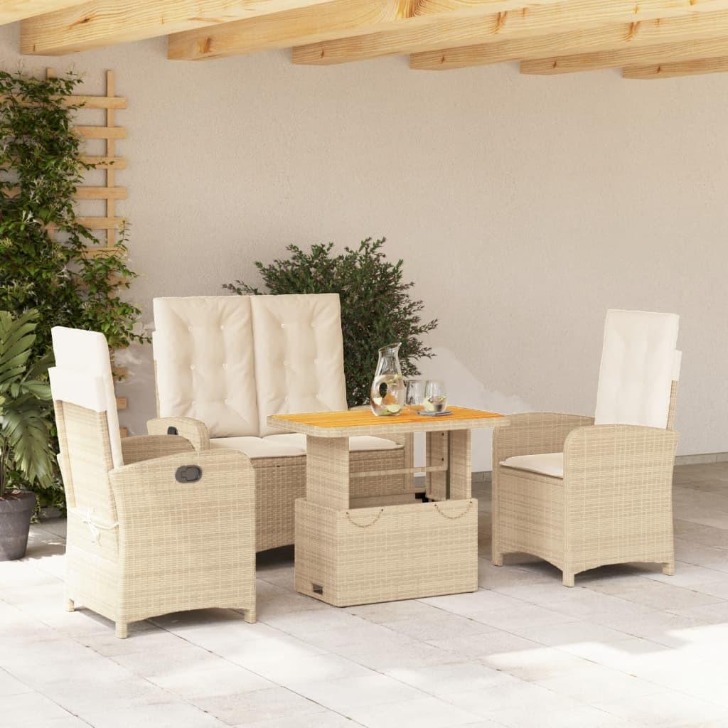 VidaXL Garten essgruppe poly-rattan