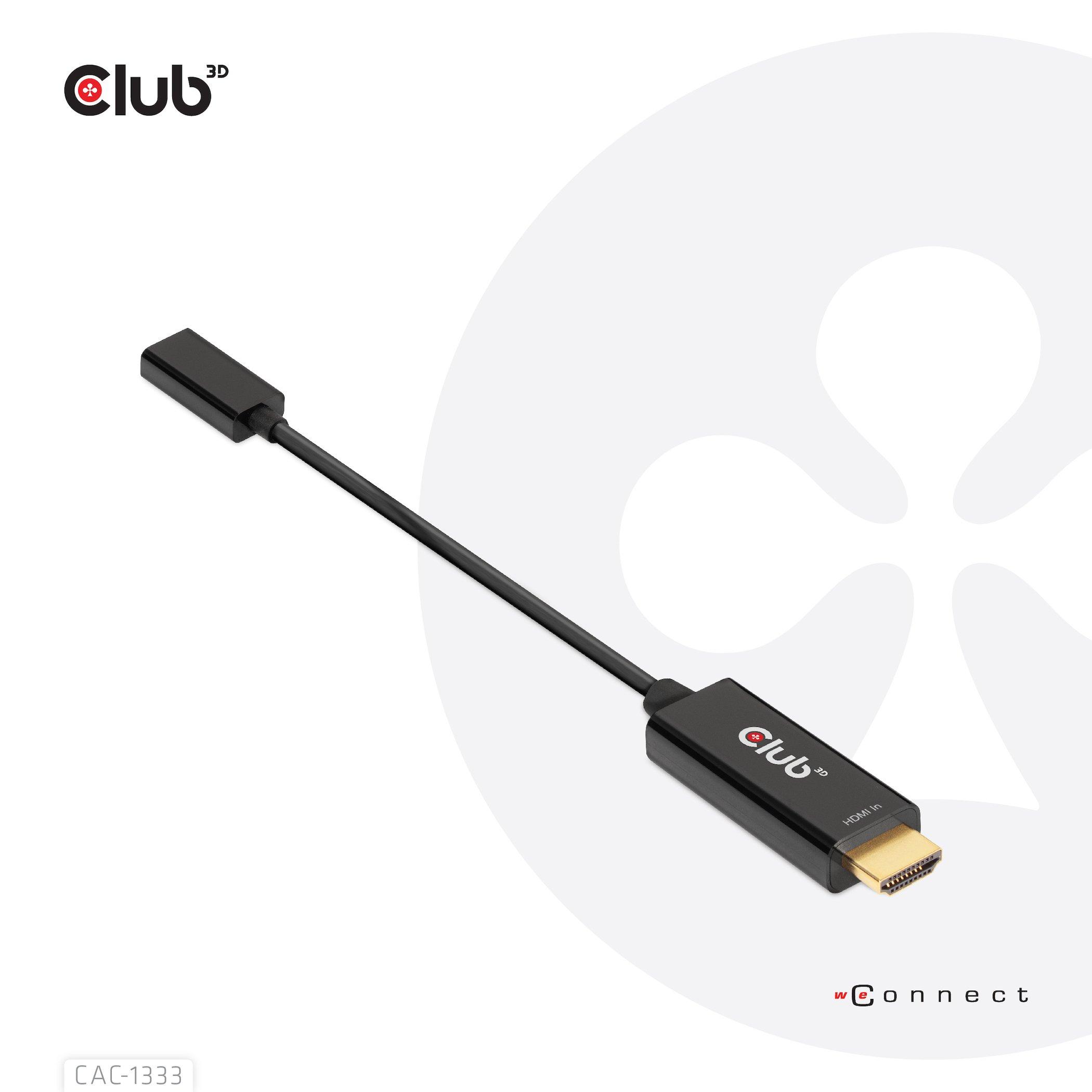 Club3D CLUB3D HDMI to USB Type-C 4K60Hz Active Adapter M/F