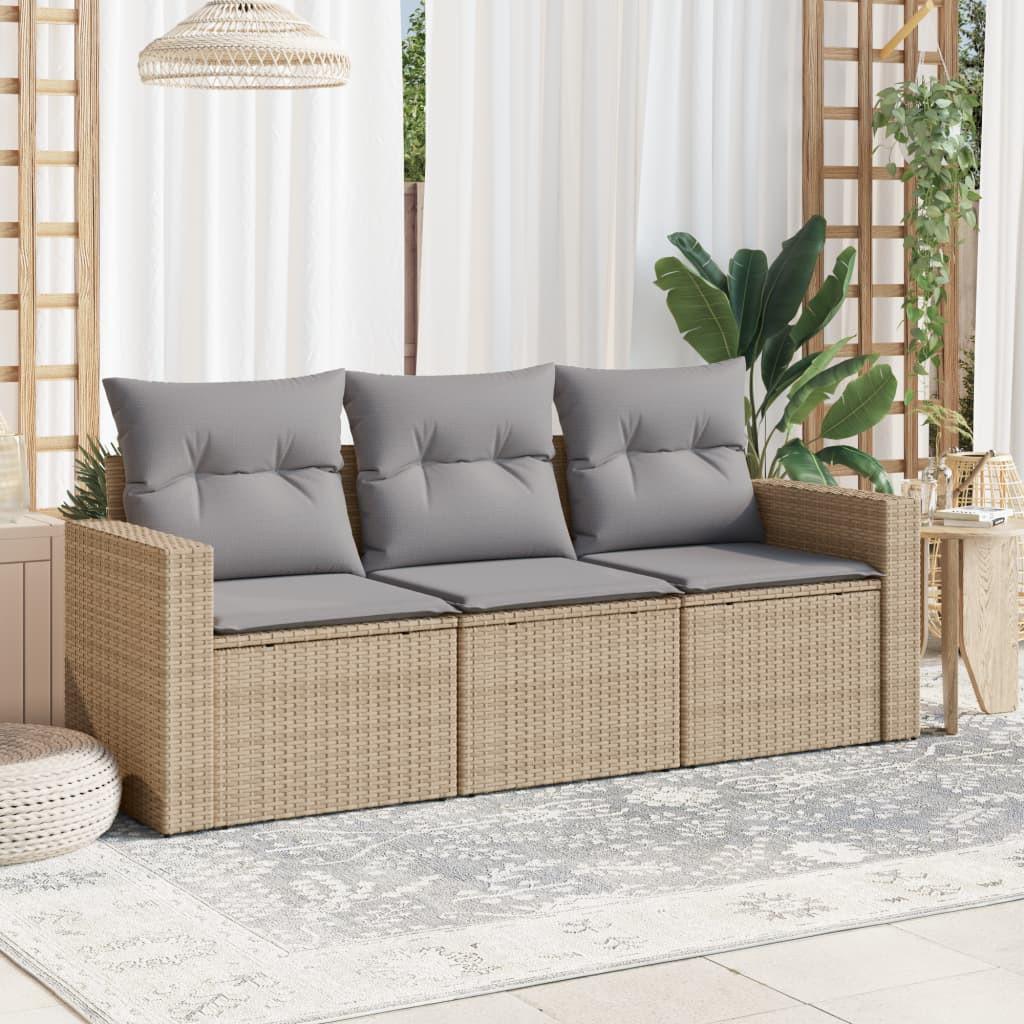 VidaXL Garten sofagarnitur poly-rattan