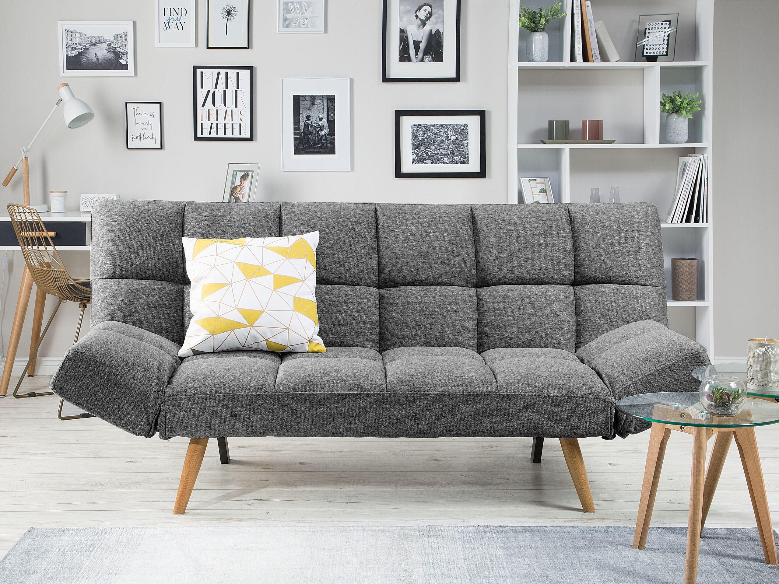 Beliani Schlafsofa aus Polyester Retro INGARO