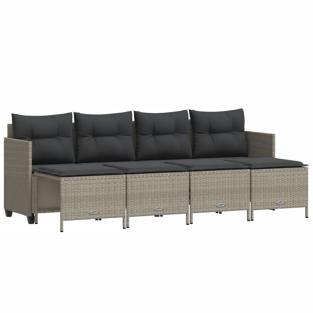 VidaXL Garten sofagarnitur poly-rattan