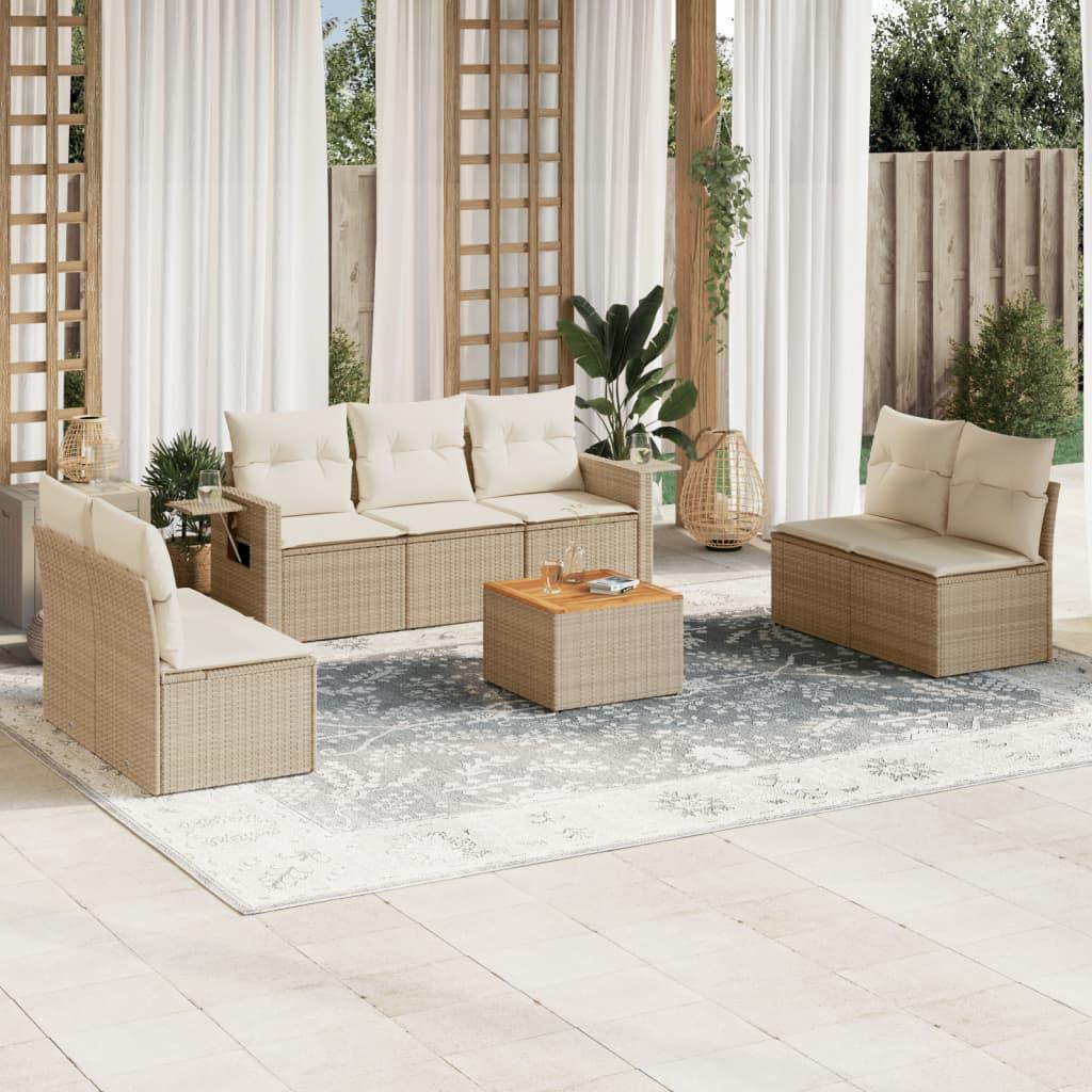 VidaXL Garten sofagarnitur poly-rattan