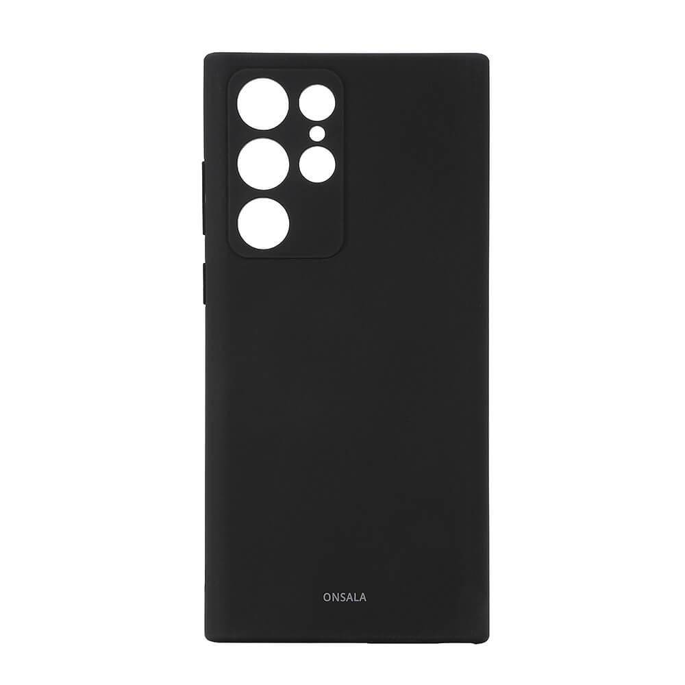 Onsala ONSALA Handyhülle Silikon Schwarz Samsung S22 Ultra